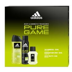 Adidas Pure Game - EDT 50 ml + sprchový gél 250 ml + dezodorant v spreji 150 ml