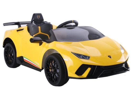 Lean-toys Lamborghini Huracan batérie auto žltá