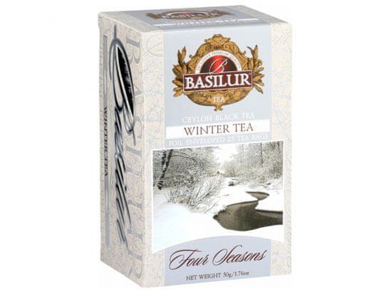 Basilur BASILUR Winter Tea - Cejlónsky čierny čaj s brusnicovým ovocím vo vrecúškach, 25x2g