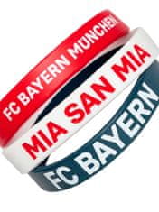 Fan-shop 3pack náramek BAYERN MNICHOV gumový