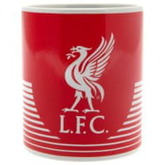 FAN SHOP SLOVAKIA Hrnček Liverpool FC, červený s bielymi pruhmi, 300 ml