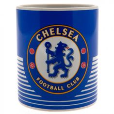 FAN SHOP SLOVAKIA Hrnček Chelsea FC, modrý s bielymi pruhmi, 300 ml
