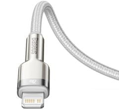 BASEUS kábel Cafule saries, USB-C - Lightning, M/M, nabíjecí, datový, 20W, 1m, biela