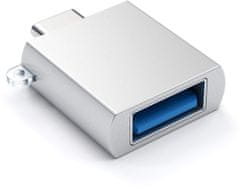 Satechi Type-C - Type A USB Adapter, strieborná