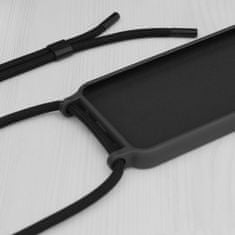Techsuit puzdro s crossbody šňurkou - iPhone 15 Pro Max - Čierna KP28097