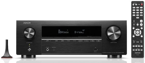 výkonný av receiver denon AVR-X1800H DAB Bluetooth wifi 8k60hz 4k120hz 6hdmi vstupov 2 hdmi výstupy výkon 145 w na kanál 7.2 kanálov audyssey kalibrácia zvuku dolby atmos dolby atmos height virtualization dtsx dts virtualx hdcp 2.3 hdr10 hdr10+ hlg dolby vision  amazon alexa apple siri google assistant hlasové ovládanie streaming tidal tunein spotify deezer amazon music hd phono vstup dva výstupy pre subwoofery heos built in streaming vo viacerých zónach usb port flac alac wav dsd súbory