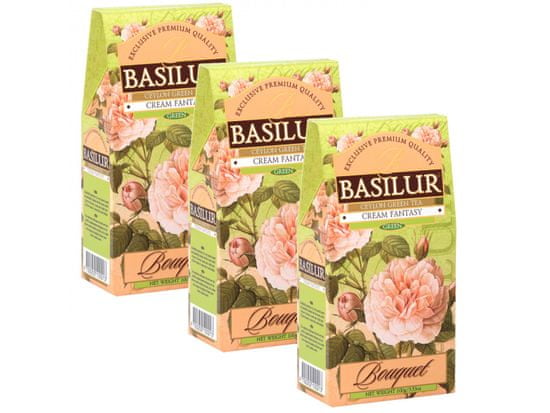 Basilur BASILUR Cream Fantasy - Cejlónsky zelený čaj s ovocnými arómami, 100 g
