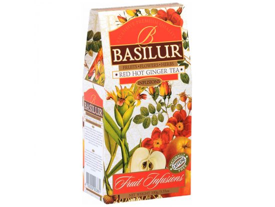 Basilur BASILUR Red Hot Ginger - Sušené ovocie, nálev zo zimného ovocia so zázvorom, 100 g