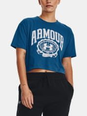 Under Armour Tričko UA COLLEGIATE CREST CROP SS-BLU XXL