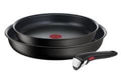 Tefal 3dielna súprava panvíc 24/28 cm + 1 odnímateľná rukoväť Ingenio Eco Resist L3979102