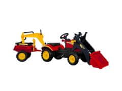 Mamido Traktorbager s prívesom Benson červený