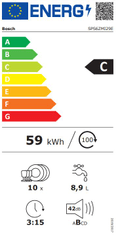 Bosch umývačka riadu SPS6ZMI29E + doživotná záruka AquaStop