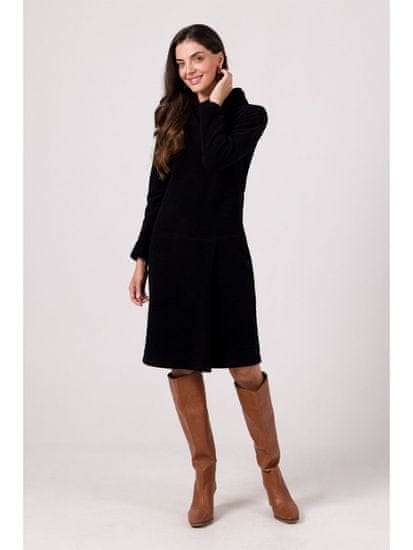 BeWear Dámske mikinové šaty Evrailes B270 čierna