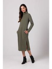BeWear Dámske svetrové šaty Kyres B274 khaki S