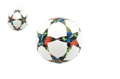 Teddies Lopta futbalový hviezdy nafúknutý šitý 22cm vel. 5 kože