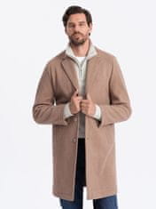 OMBRE Pánsky kabát crombie Gauddle béžová XL