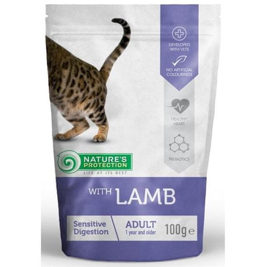 Nature's Protection Nature 'Protection Cat kaps. Sensitive Digestion with Lamb 100g