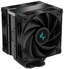 DEEPCOOL chladič AK400 Zero Dark Plus / 2x 120mm fan / 4x heatpipes / PWM / pre Intel aj AMD / komplet čierny