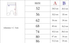 NICOL Kojenecké bavlněné polodupačky Nicol Bambi 74 (6-9m)