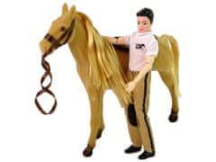 Mamido Figúrka jazdca s béžovým koňom
