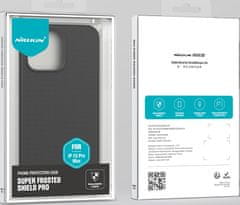 Noname Nillkin Super Frosted PRO Zadní Kryt pro Apple iPhone 15 Pro Max Black (Without Logo Cutout)