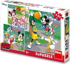 DINO Puzzle Mickey Mouse a kamaráti 3x55 dielikov