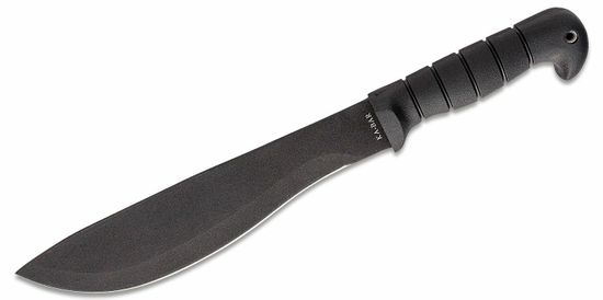 KA-BAR® KB-1248 CUTLASS mačeta 27,8 cm, celočierna, Kraton G, puzdro Cordura + koža