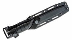 KA-BAR® KB-5055 SHORT TANTO BLACK bojový nôž 13,3 cm, celočierny, Kraton, plastové puzdro
