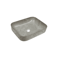 Invena Florina, keramické umývadlo 51x40x13 cm, imitácia kameňa, INV-CE-40-705-C
