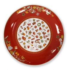 Brandani 83718BD Porcelánový podnos Chicchi&Balocchi Ø 30,5 cm