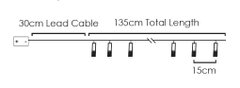 ACA Lightning LED vianočné girlanda - Lístočky zlaté, teplá biela, 3xAA, 160 cm, IP20