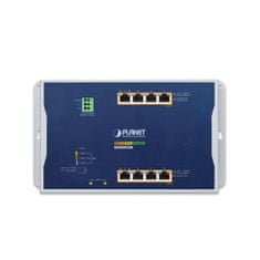 Planet Planét WGS-4215-8HP2S plochý L4 switch, 8x1Gb, 2x1Gb SFP, 4+4 PoE 802.3at/bt 360W, 48-56VDC, -40~75°C, IP30, fanless