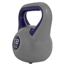 Sportvida KETTLEBELL POTAŽENÝ VINYLOM VÁHA 12 KG 