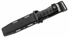 KA-BAR® KB-1292 D2 EXTREME FIGHTING/UTILITY KNIFE taktický nôž 18 cm, celočierna, Kraton G, puzdro 