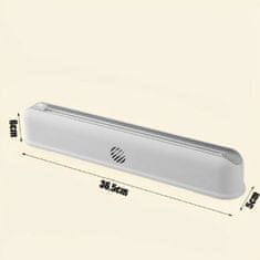 HOME & MARKER® Magnetický dávkovač pre plastové kuchynské fólie (36,5 x 5 x 6 cm, 1 rolka fólie) | PACKMAG 