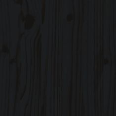 Petromila vidaXL Záhradný vyvýšený záhon čierny 119,5x40x39 cm masívna borovica