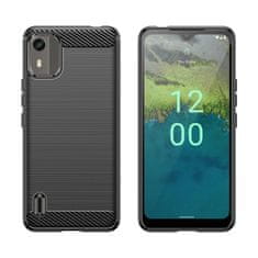 IZMAEL Carbon Shield TPU puzdro pre Nokia C12/C12 Plus/C12 Pro - Čierna KP28570