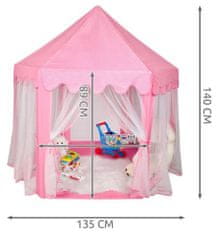 Kruzzel Ružový stan pre deti N6104