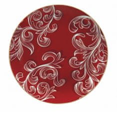AB LINE 51085BD Porcelánový tanier červený Royal Red, Ø30,5 cm
