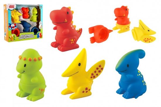 Teddies Dinosaurus skladací gumový 12m+