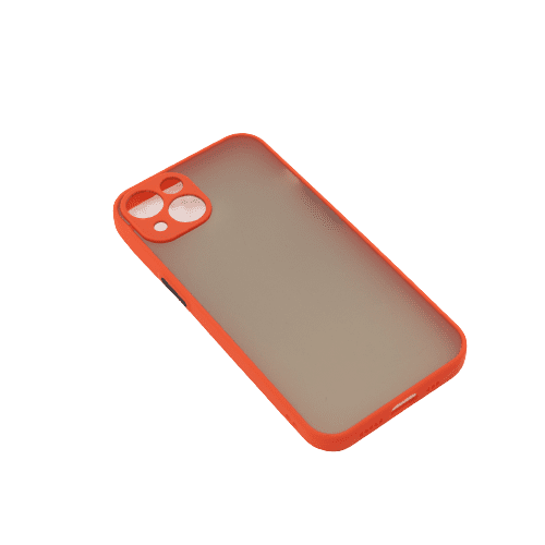 Bomba Kvalitný TPU obal matný pre iPhone - červený C313_IPHONE13-RED