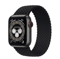 Bomba Nylonový elastický remienok na Apple Watch WD112BLACK_SIZE-S-42-44MM