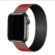 Bomba Módny Milánsky remienok pre Apple Watch IW17-BLACK-RED-BLACK42MM