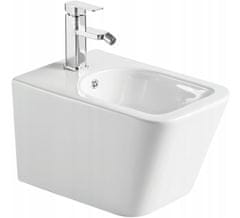 Mexen TEO Rimless wc misa závesná so sedátkom + bidet TEO, biela, 30850700+35855100