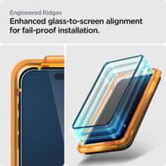 Spigen Glas.Tr Full Cover 2x ochranné sklo na iPhone 15 Pro Max, čierne