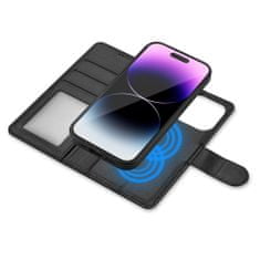 Tech-protect Wallet MagSafe knižkové puzdro na iPhone 15, čierne