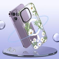 Tech-protect Magmood MagSafe kryt na iPhone 14, spring daisy