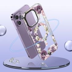 Tech-protect Magmood MagSafe kryt na iPhone 15 Pro Max rose floral