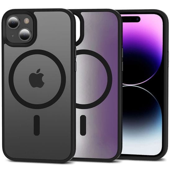 Tech-protect Magmat MagSafe kryt na iPhone 15 Plus, čierna