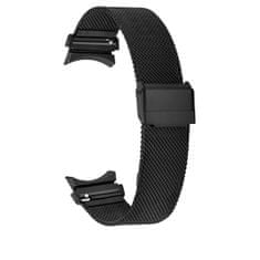 4wrist Milánský tah s klasickým zapínáním pro Samsung Galaxy Watch 6/5/4 - Black